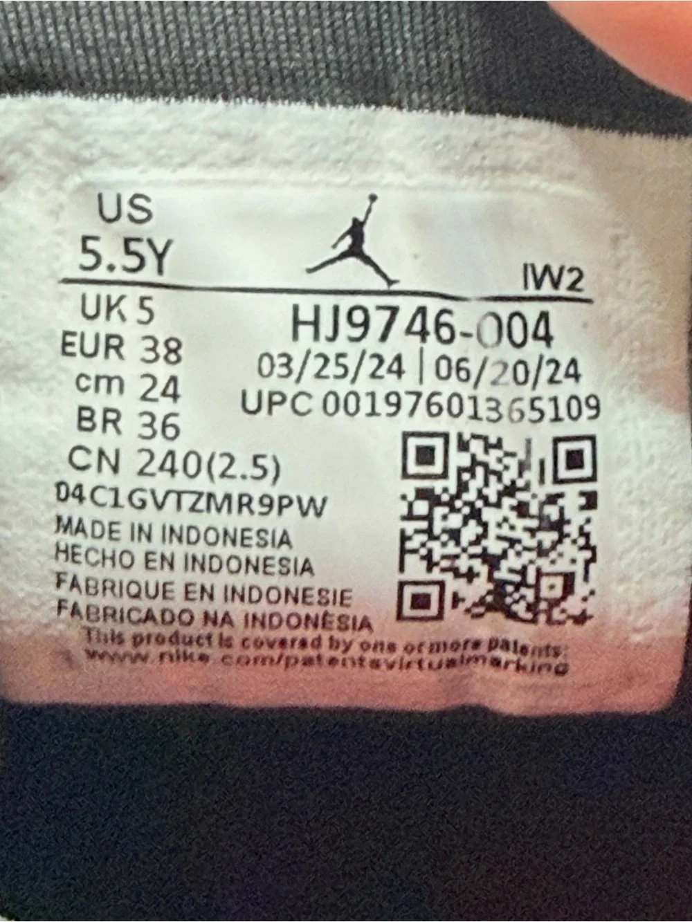 Jordan Kids Gray Sneakers with Red Swoosh